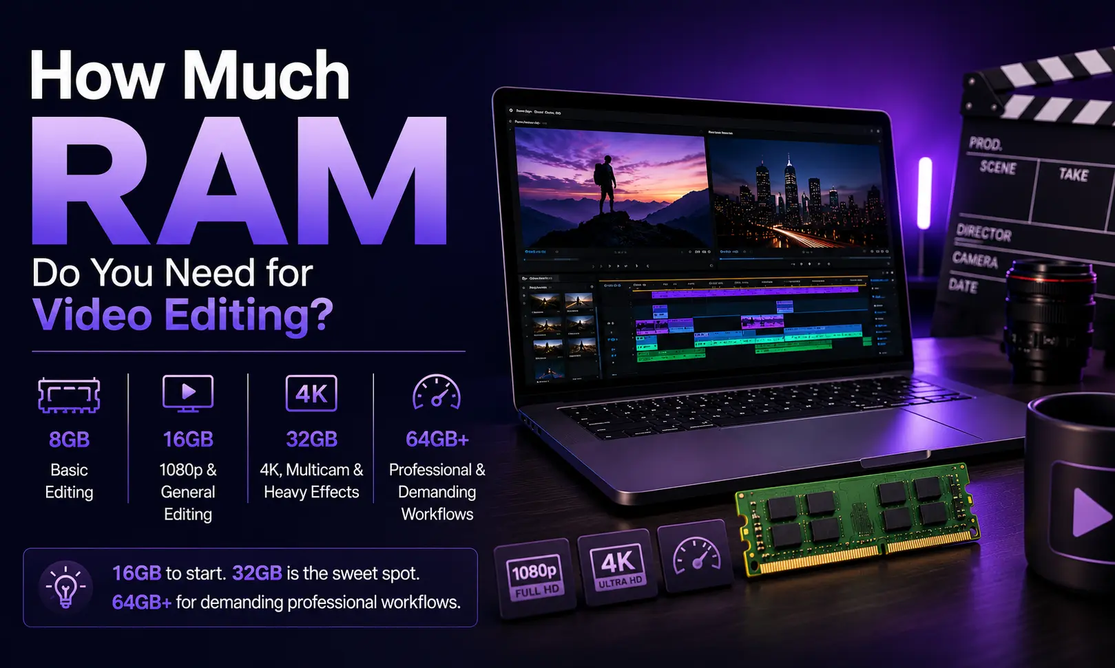 How Much RAM Do You Need for Video Editing?